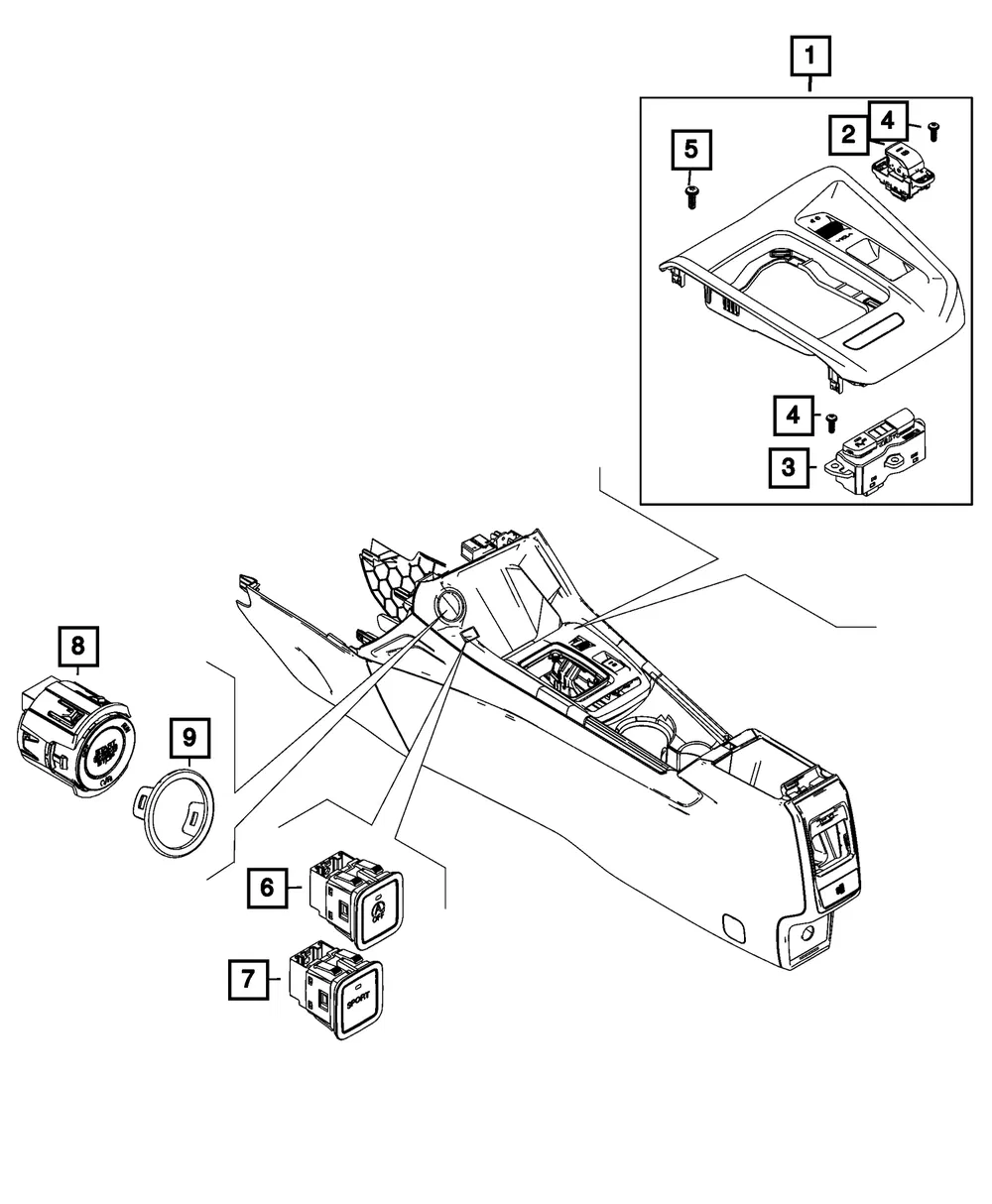Multi-Function Switch - Mopar (7QH28LXHAA)