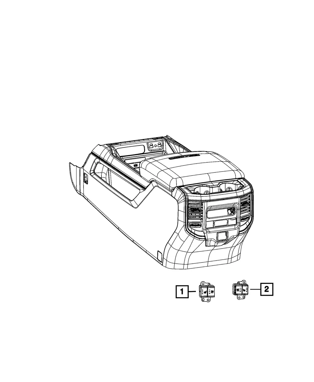 Heated Seat Switch - Mopar (7RQ81TX7AA)