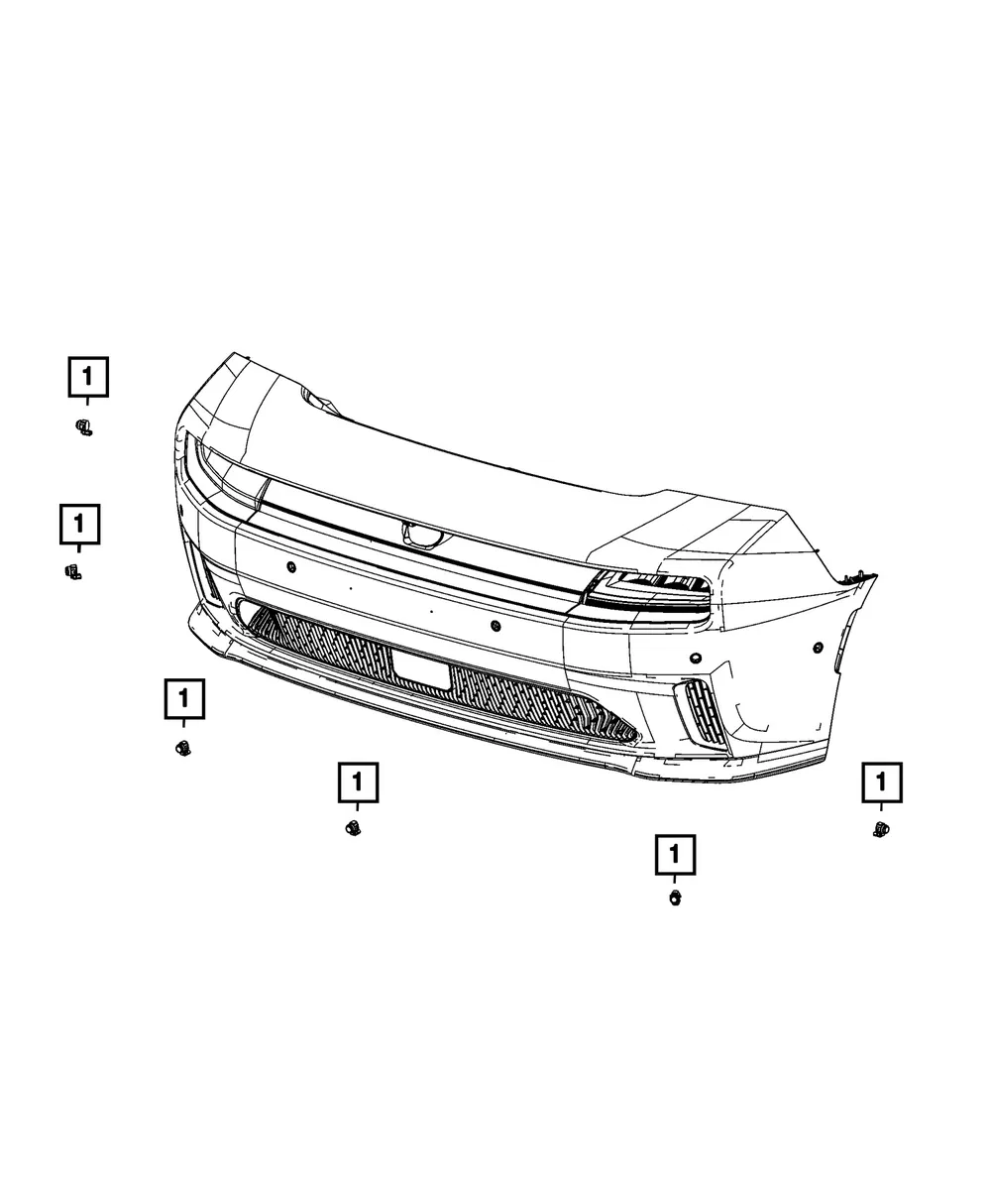 Park Assist Sensor - Mopar (7RW86PDNAA)