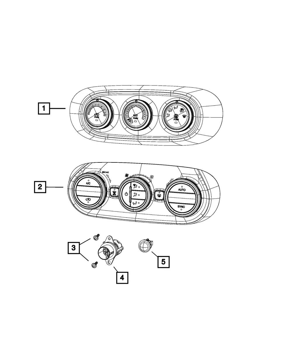 A/C And Heater Module - Mopar (7ST91LXHAA)