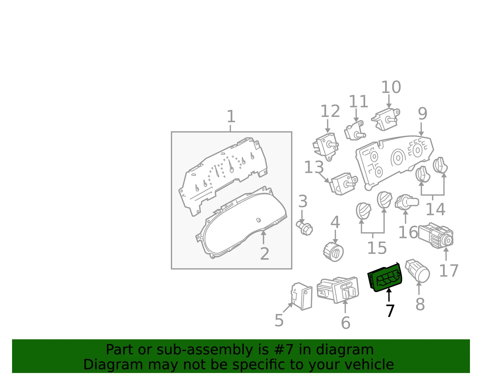 Switch Assembly - Ford (7c3z13d730aa)