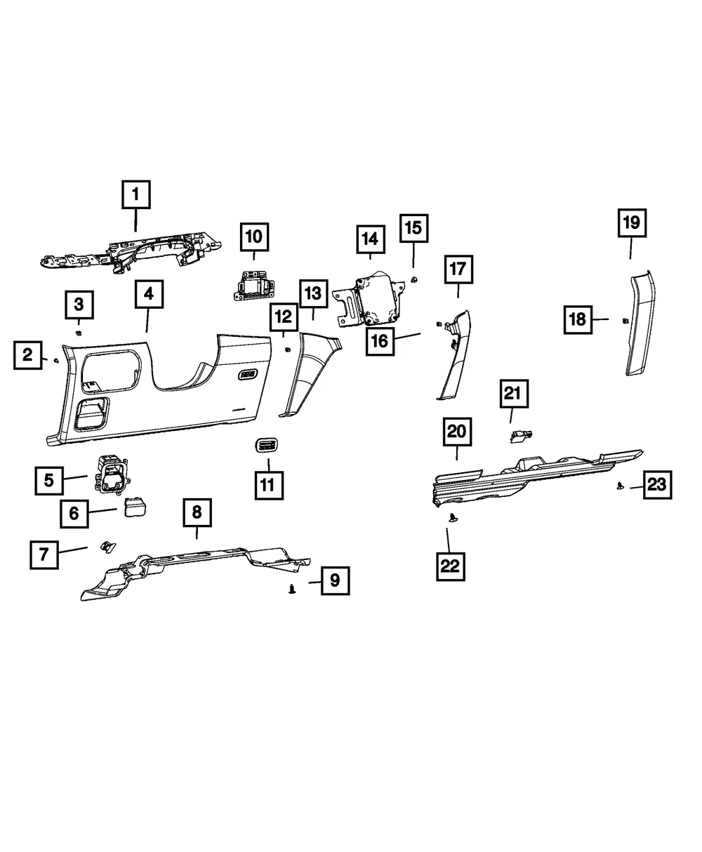 Sensor Cover - Mopar (7ks55sd4aa)