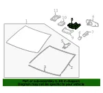 Jet Black Windshield Multi-Function Sensor Mount Bracket Cover - GM (84027642)