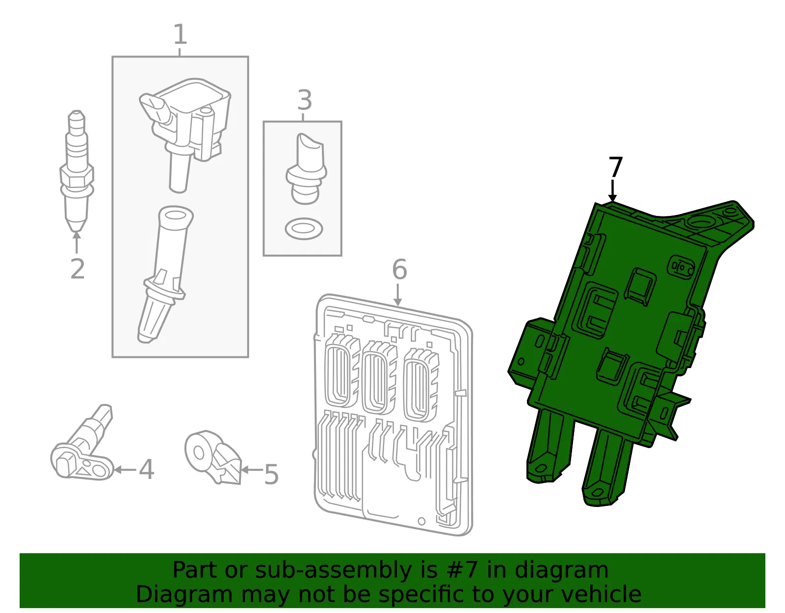 Engine Control Module Bracket - GM (84031734)