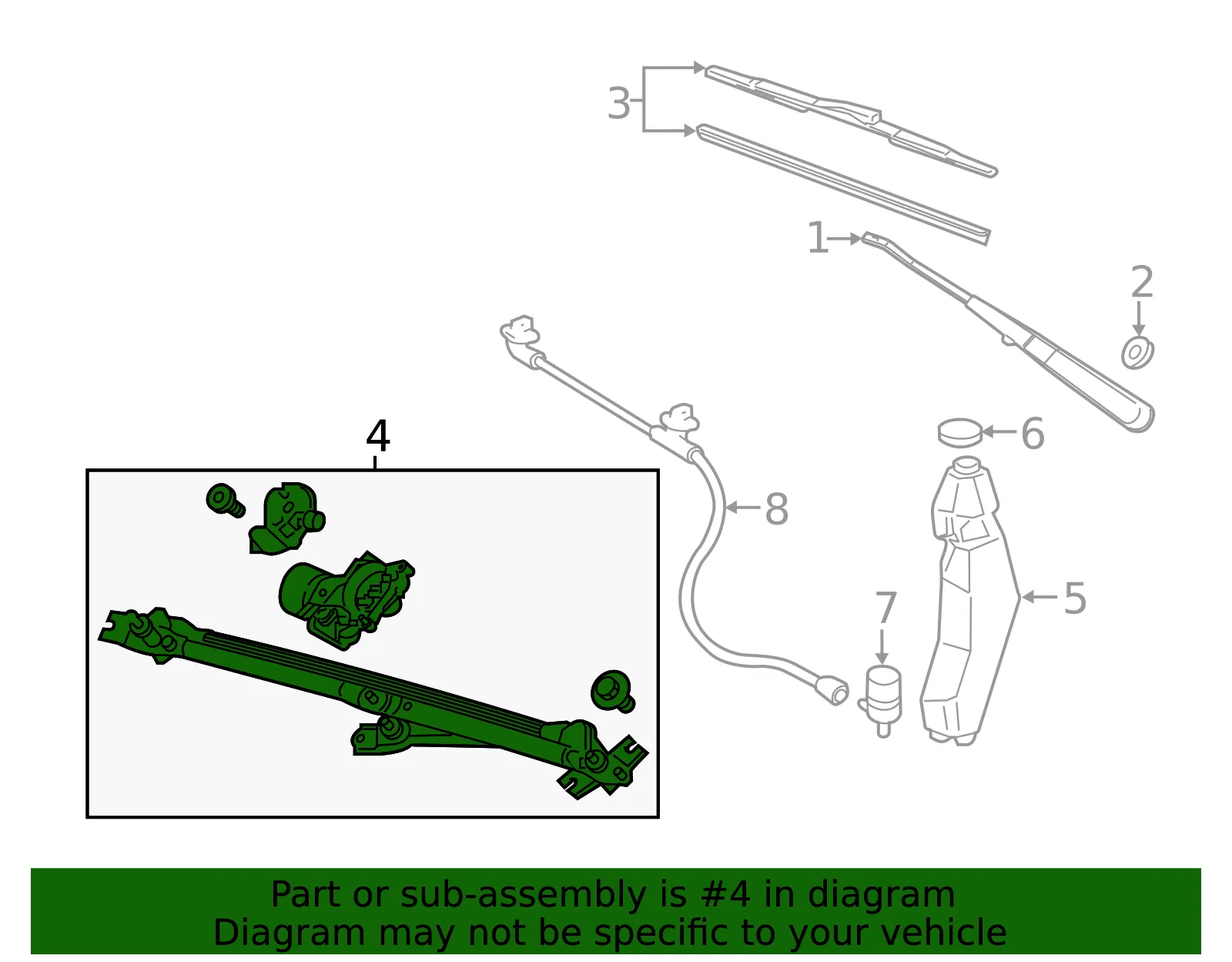 Windshield Wiper System Module - GM (84039192)