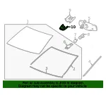 Jet Black Windshield Multi-Function Sensor Mount Bracket Lower Cover - GM (84043622)