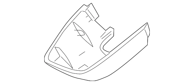 Jet Black Windshield Multi-Function Sensor Mount Bracket Lower Cover - GM (84043622)