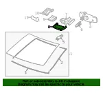 Jet Black Windshield Multi-Function Sensor Mount Bracket Lower Cover - GM (84043624)