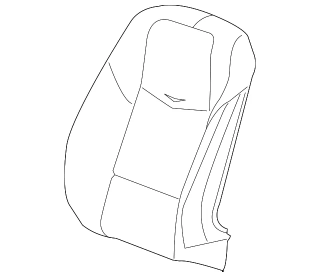 Light Platinum Front Driver Side Seat Back Cover - GM (84054268)
