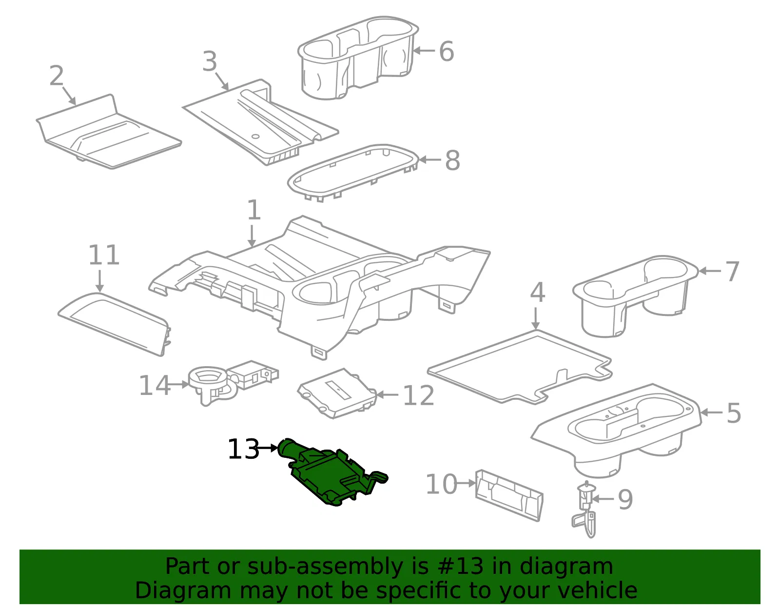 Wireless Charging System Module Bracket - GM (84075152)