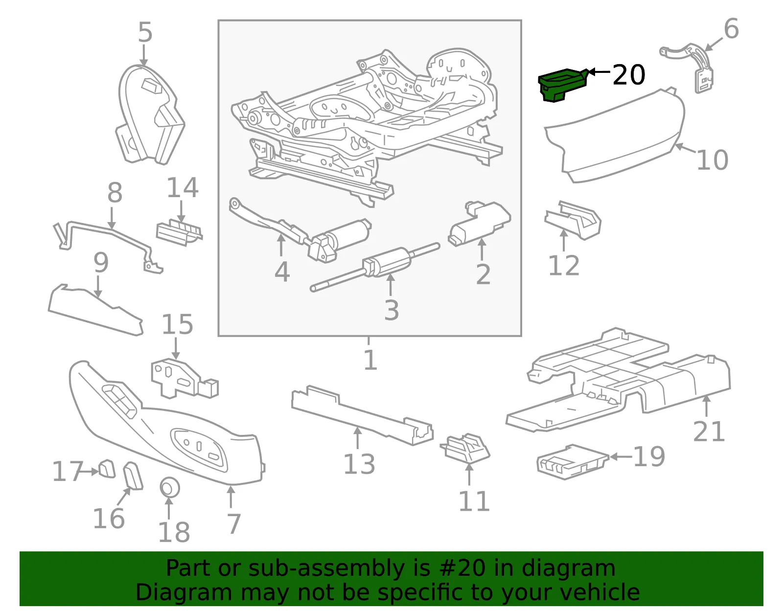 Control Module - Passenger Side (RH) - GM (84075194)