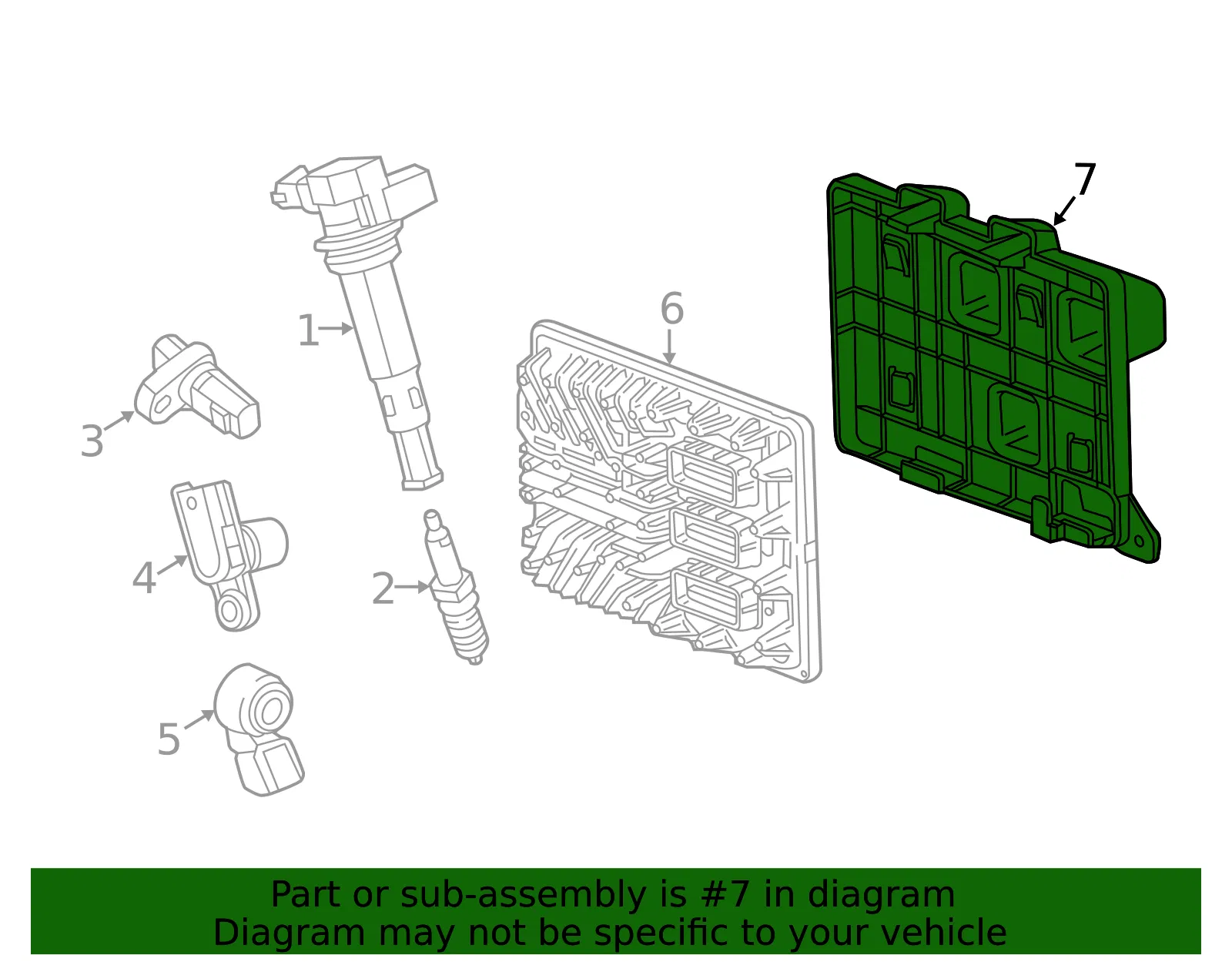 Engine Control Module Bracket - GM (84102574)