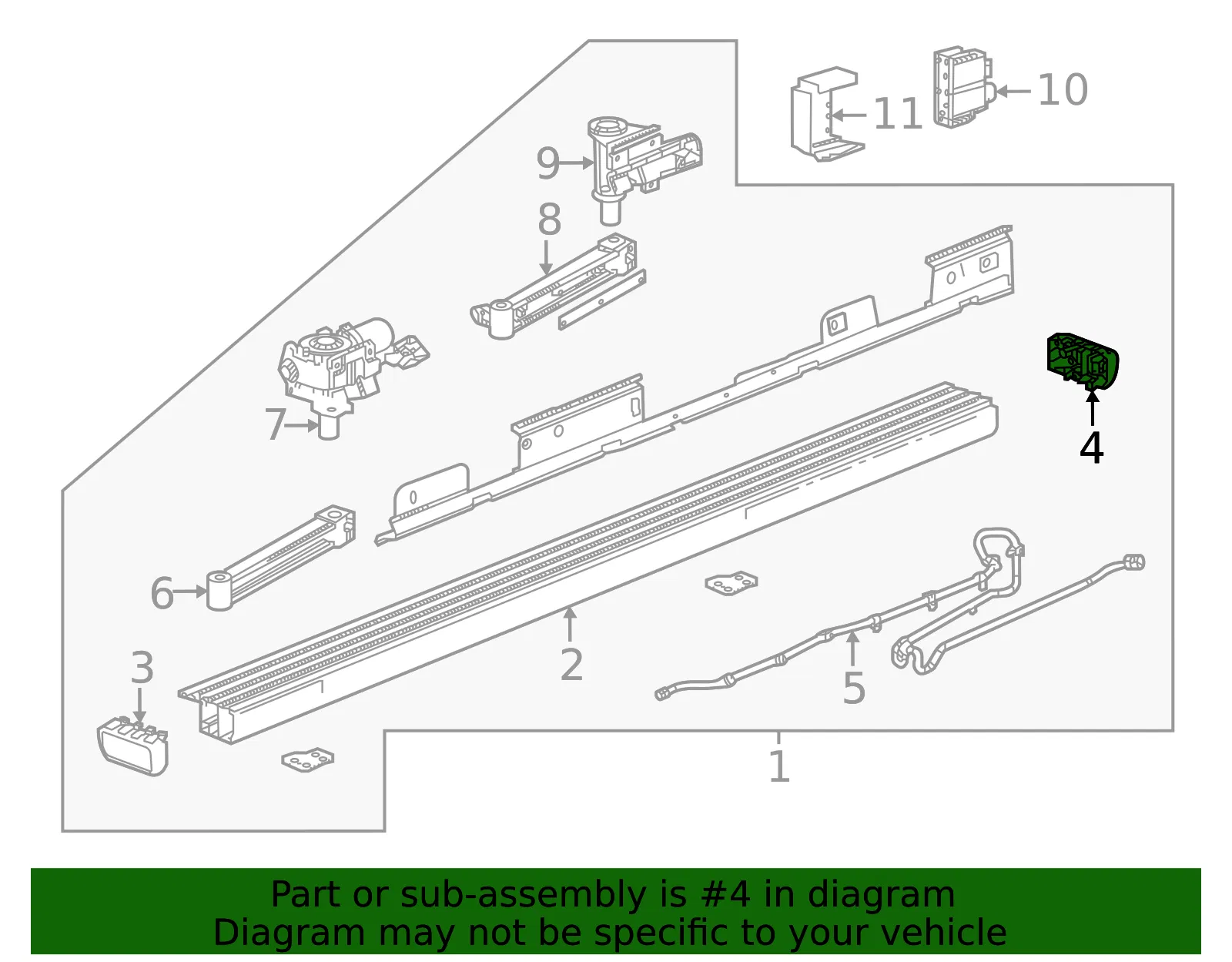 Driver Side Assist Step Switch - GM (84115921)