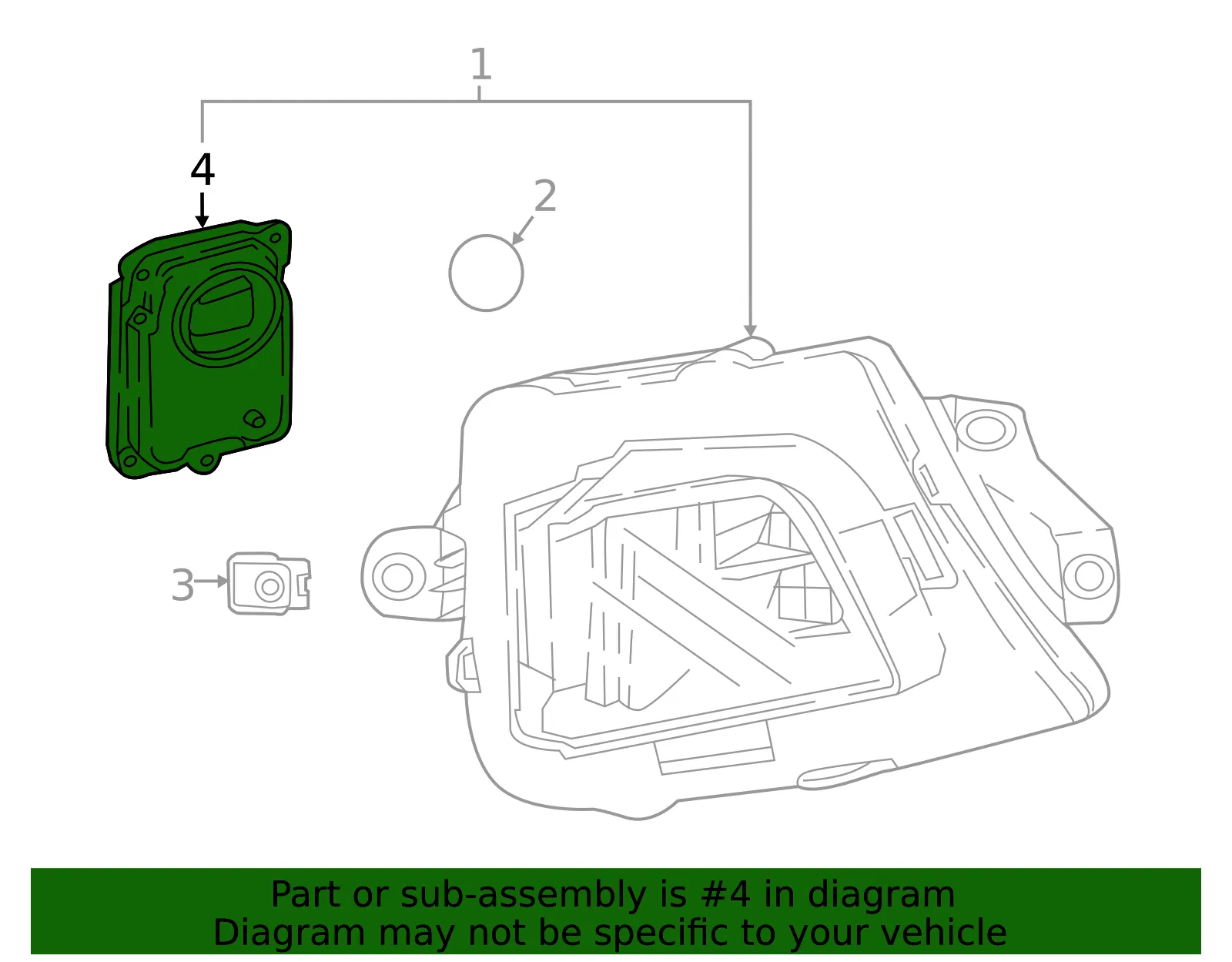 Headlamp LED Driver Module - GM (84124789)