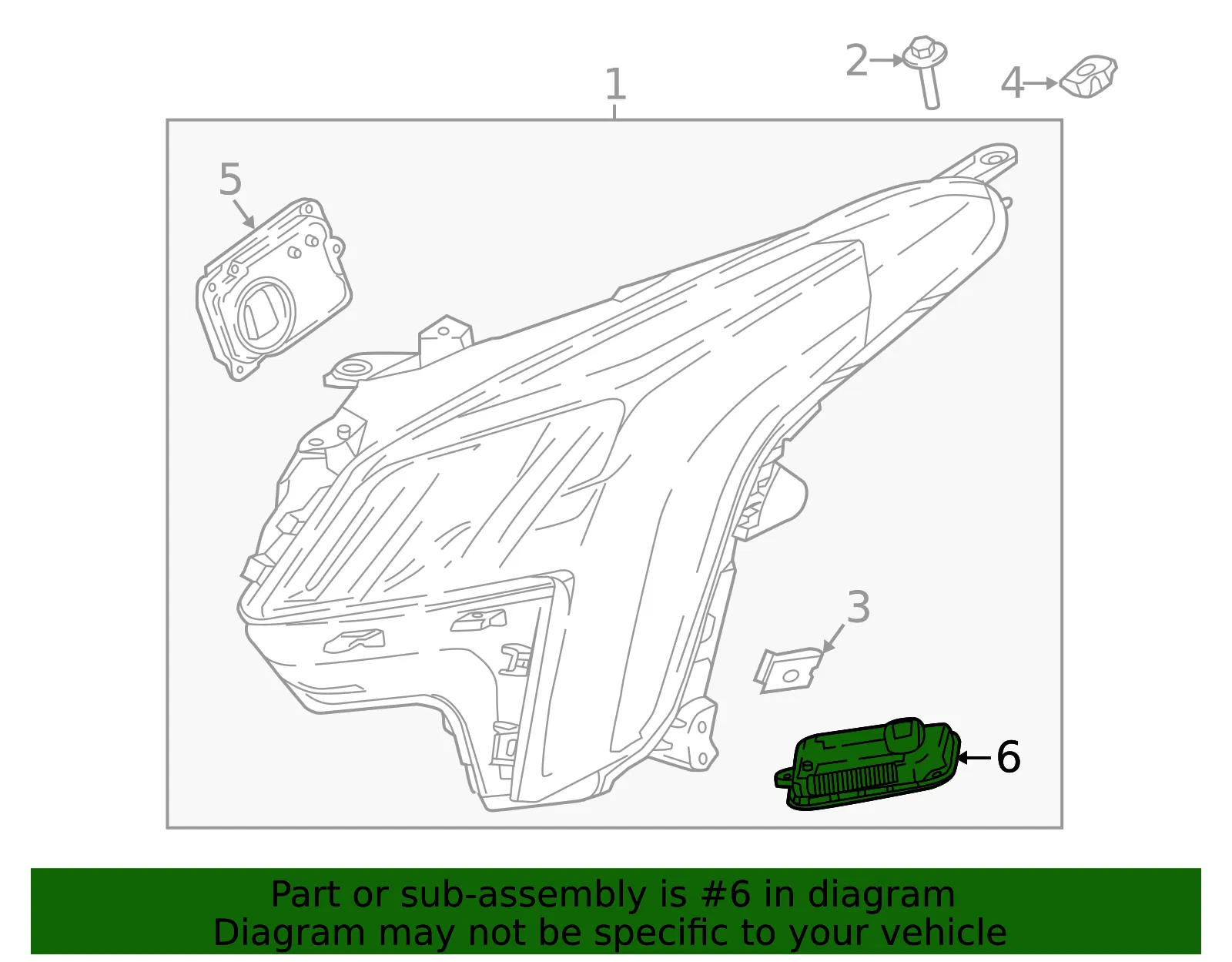 Headlamp LED Driver Module - GM (84124791)