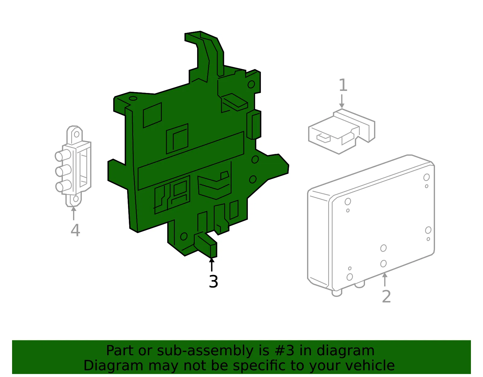 Communication Interface Module Bracket - GM (84126889)