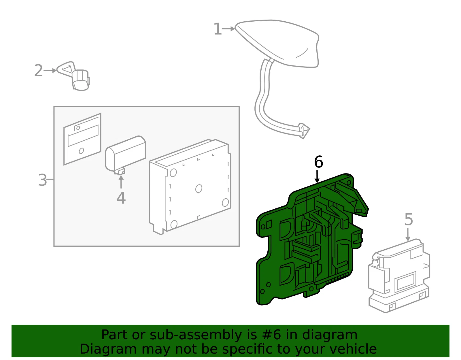 Communication Interface Module Bracket - GM (84129868)