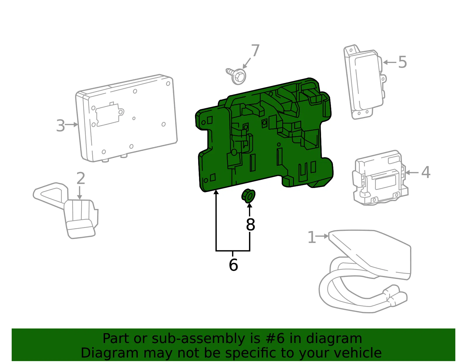 Communication Interface Module Bracket - GM (84129879)
