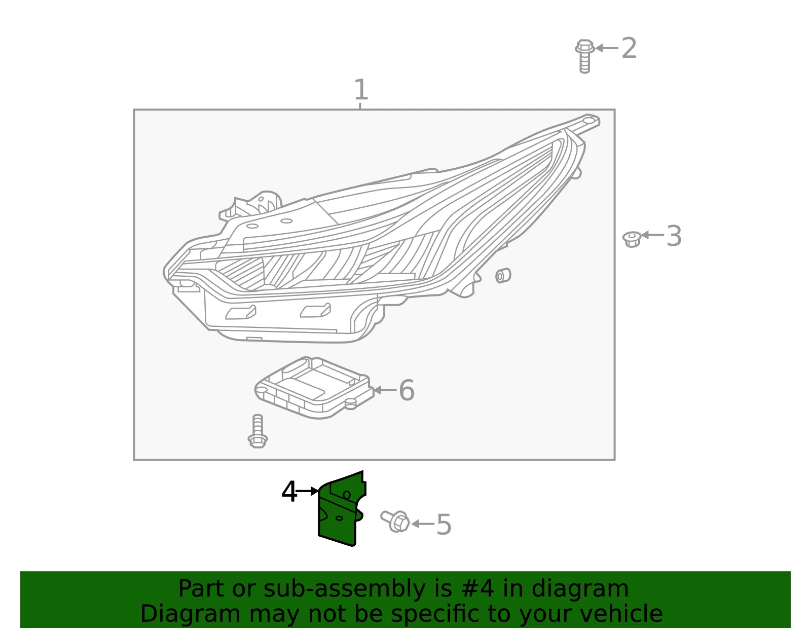 Headlamp Bracket - GM (84134927)