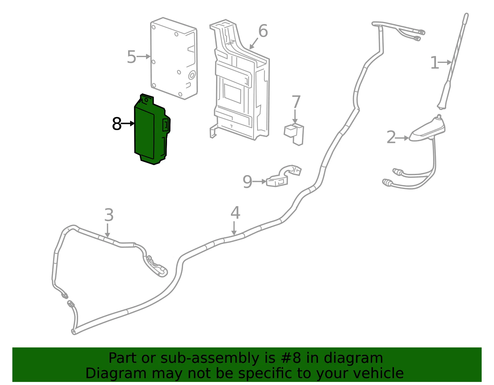 Communication Interface Module Battery - GM (84137787)