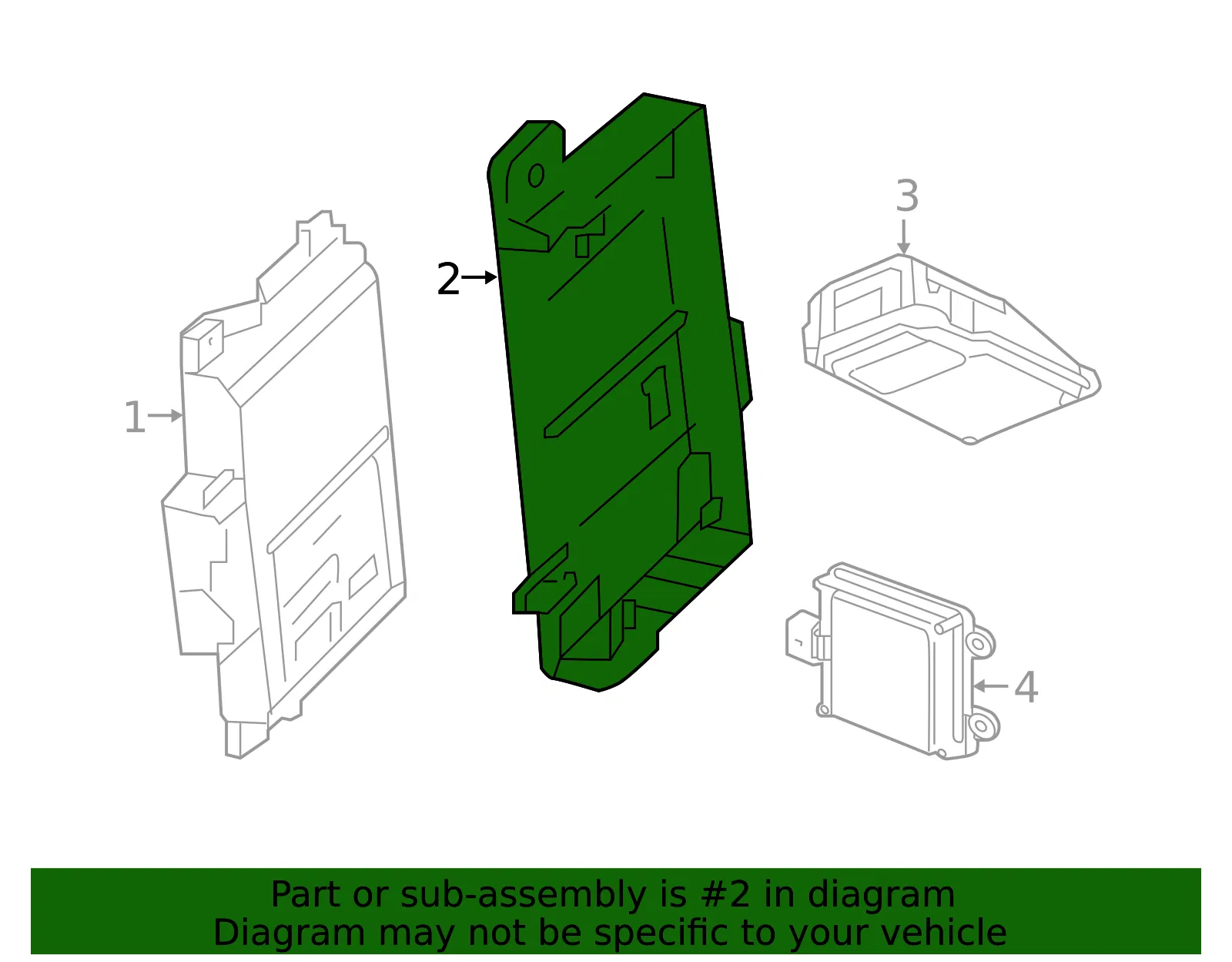 Active Safety Control Module Bracket - GM (84165503)