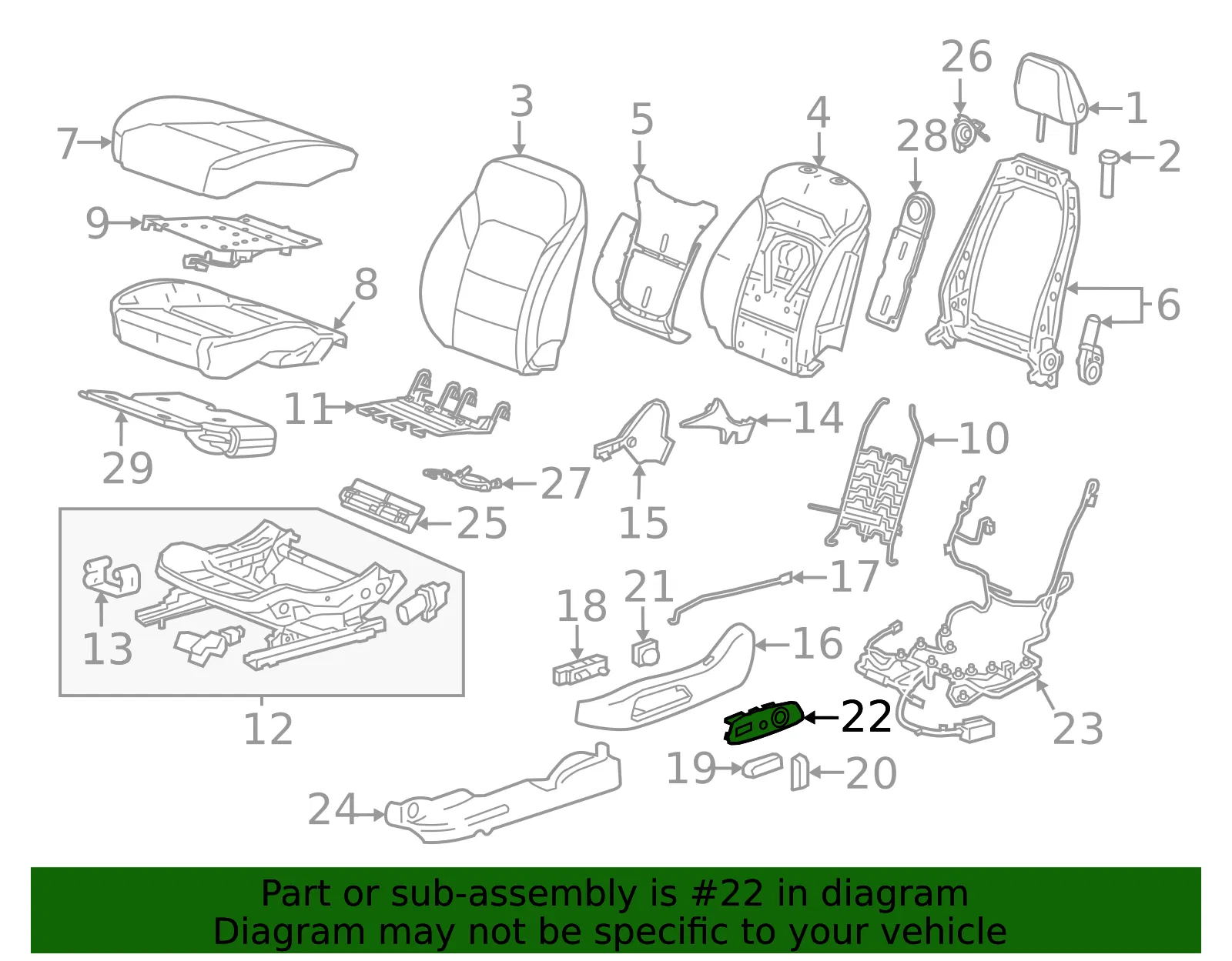 Switch Panel - GM (84167865)
