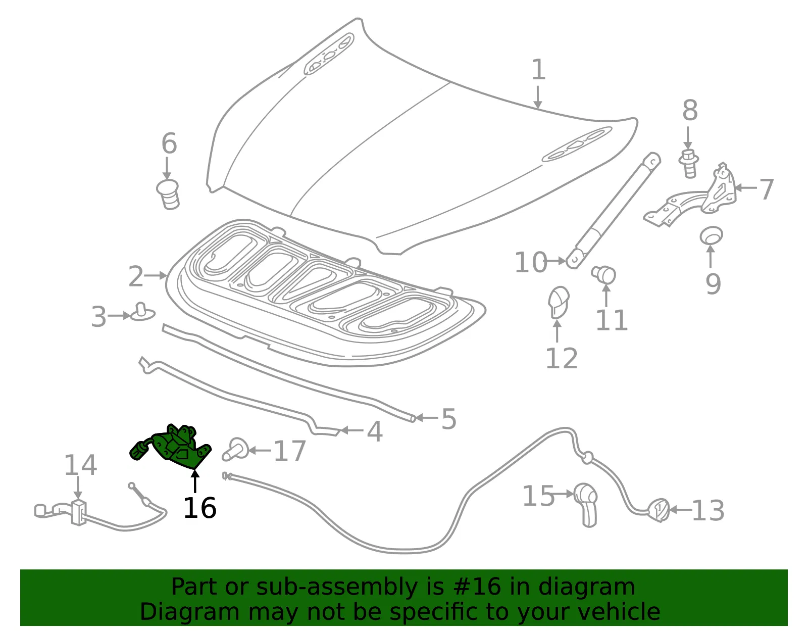 Engine Hood Switch - GM (84169355)