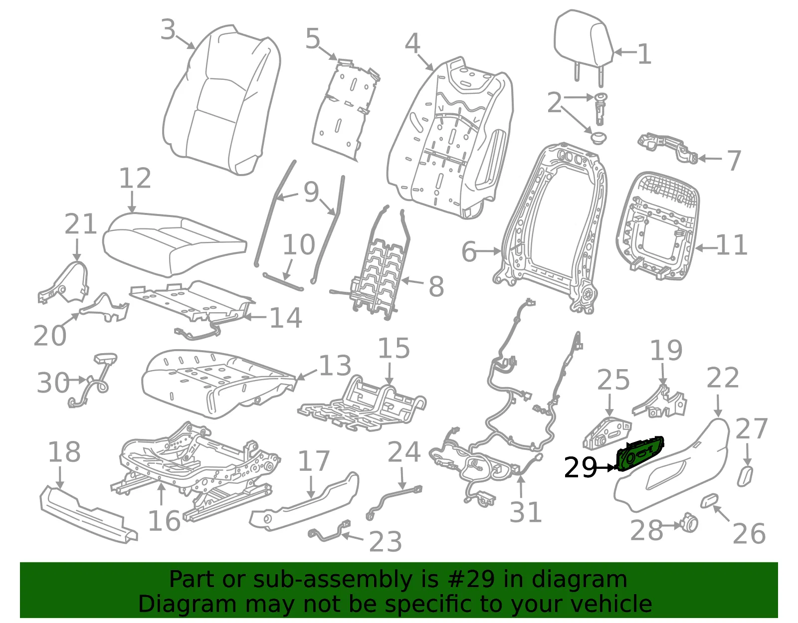 Switch Bezel - GM (84172828)