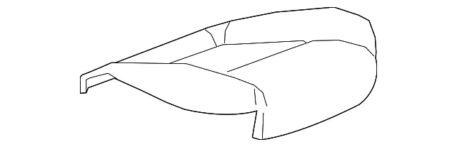 Light Neutral Front Passenger Side Seat Cushion Cover - GM (84176317)