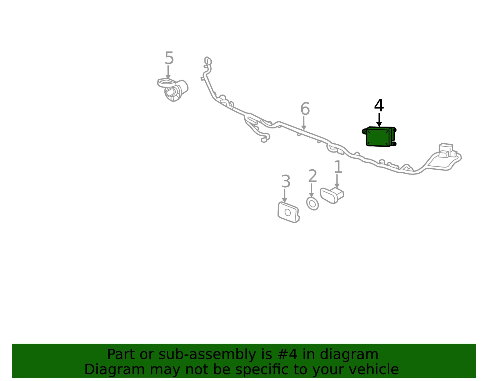 Object Sensor - Passenger Side (RH) - GM (84182643)