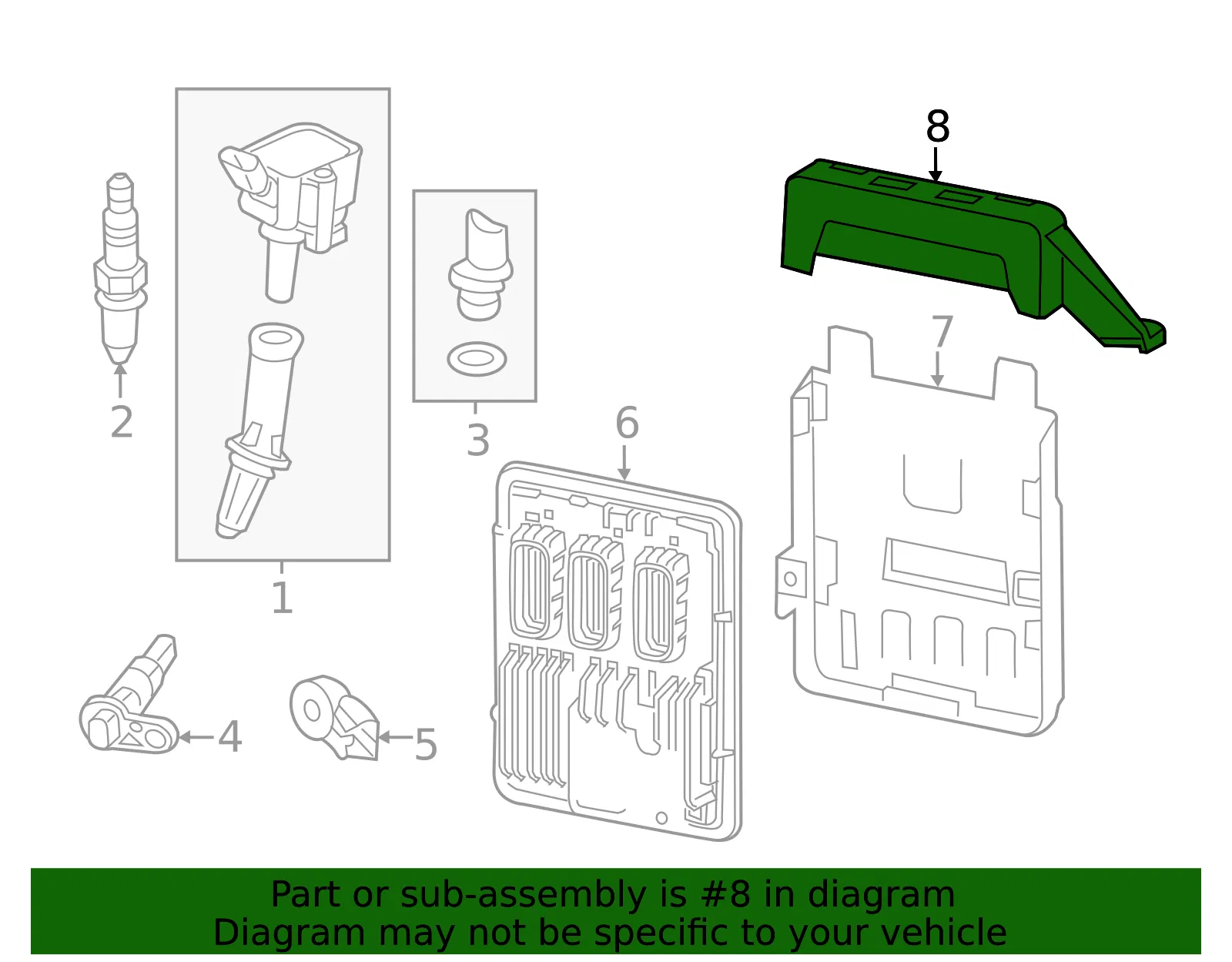 Engine Control Module Cover - GM (84190616)