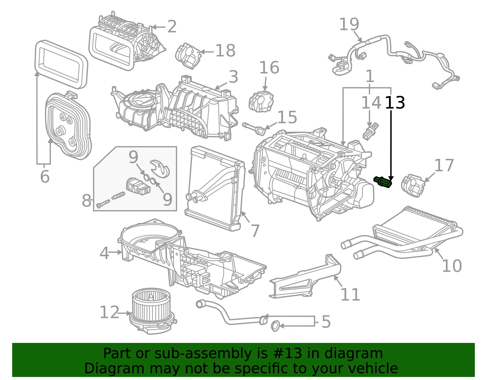 Air Temperature Sensor - GM (84228769)