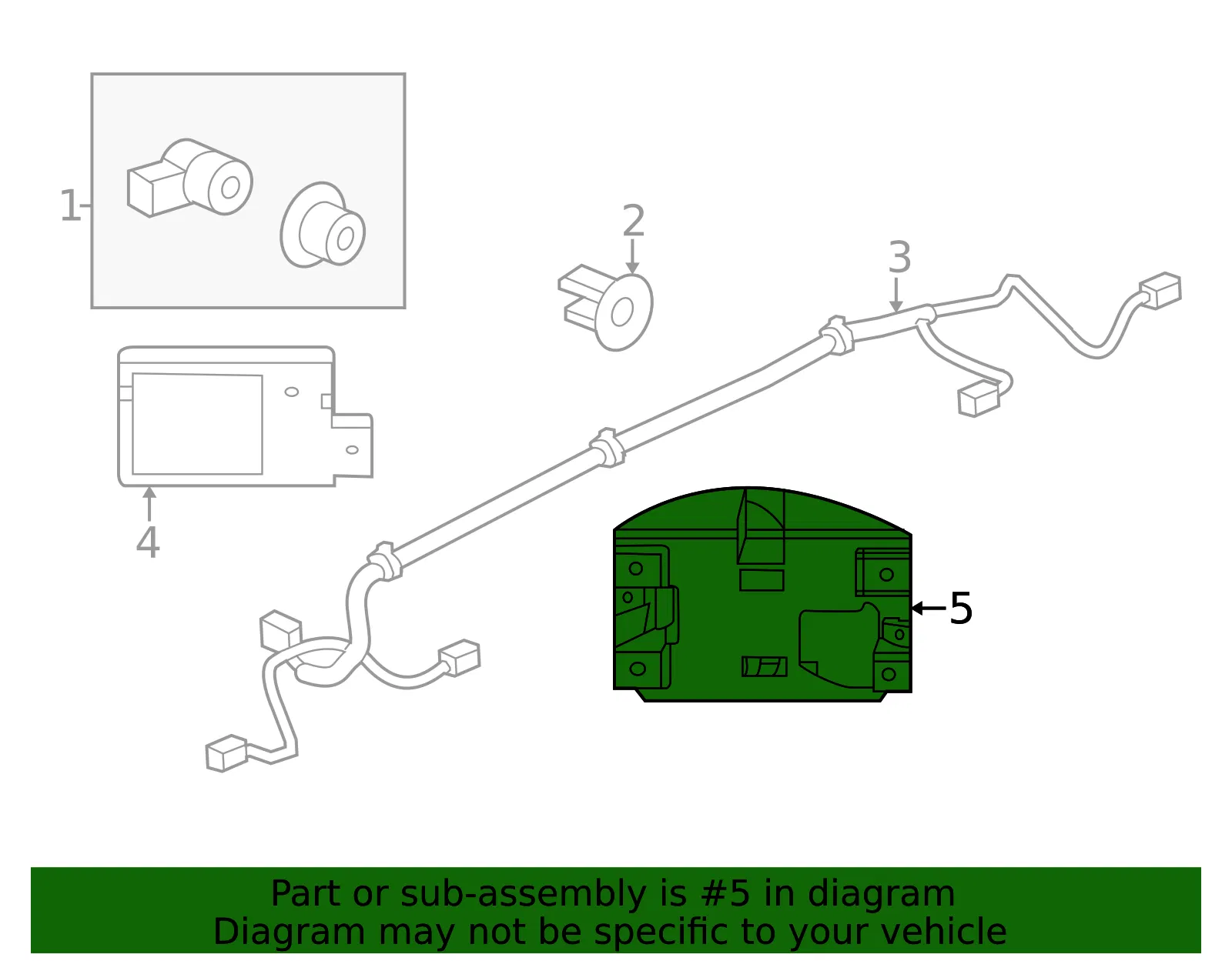 Object Sensor Bracket - Driver's Side (LH) - GM (84237374)