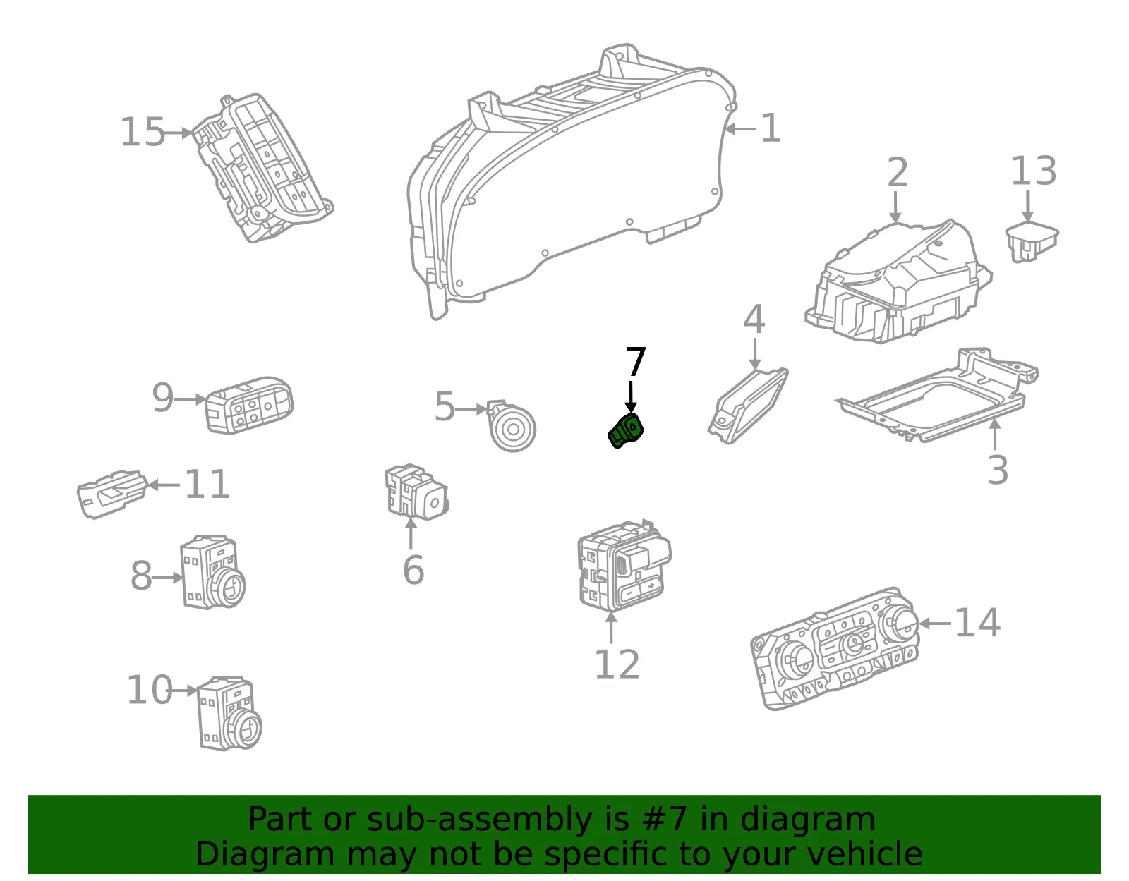 Hazard Warning Switch - GM (84248380)