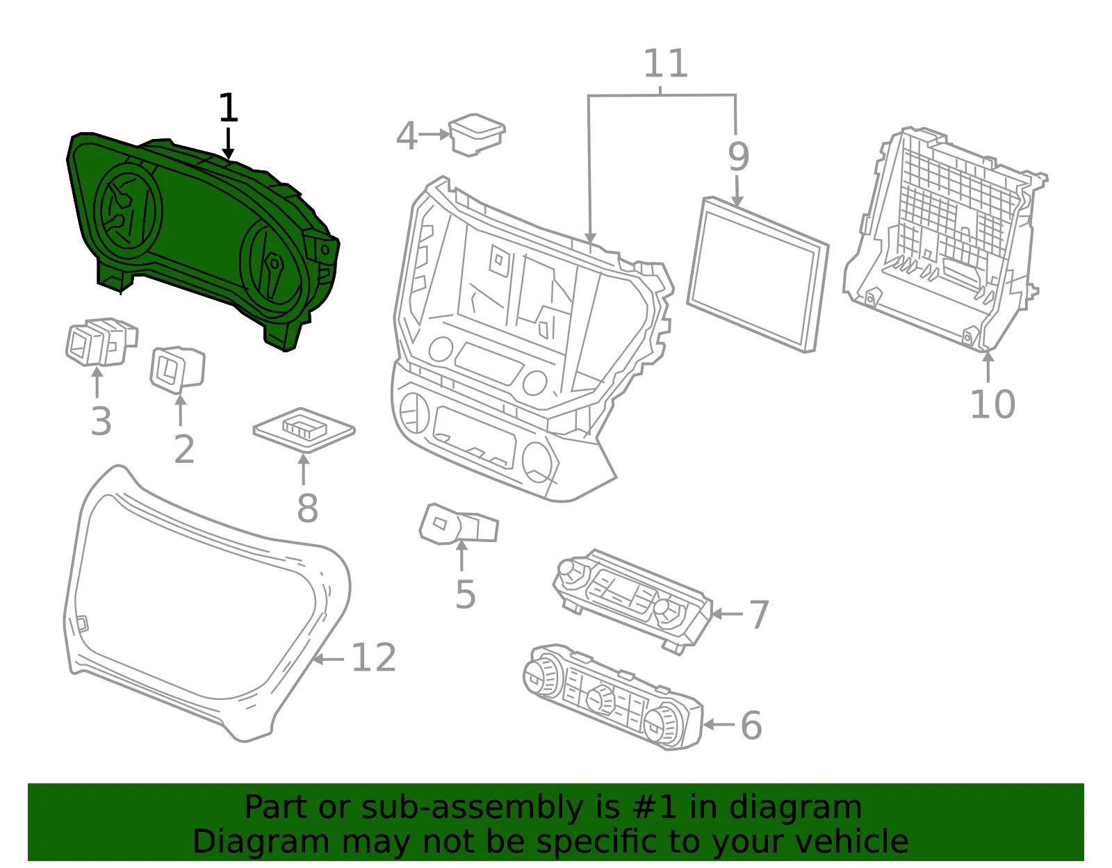 Cluster Assembly - GM (84277487)