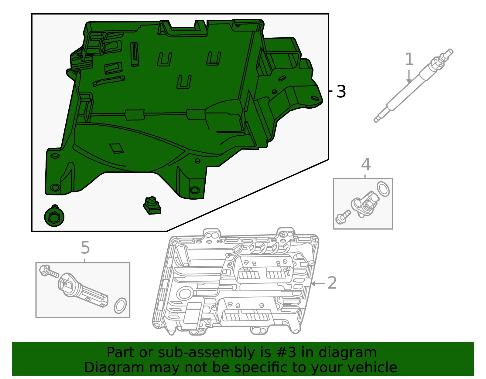 Engine Control Module Bracket - GM (84294002)