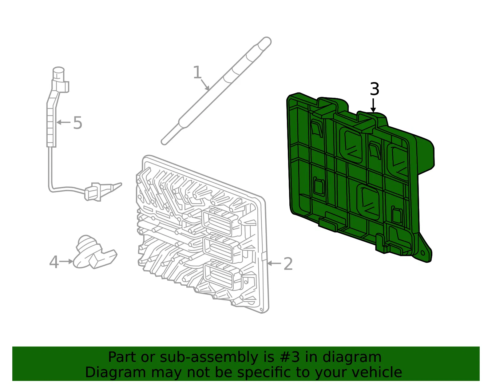 Engine Control Module Bracket - GM (84300054)