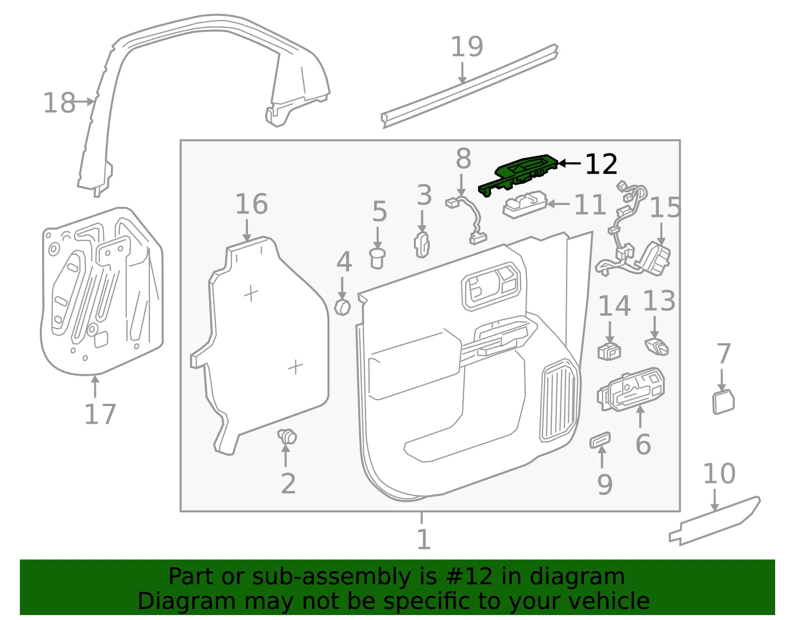 Switch Panel - GM (84363373)