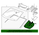 Windshield Multifunction Sensor Mount Bracket Cover - GM (84376150)