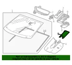 Windshield Multifunction Sensor Mount Bracket Cover Insert - GM (84376151)