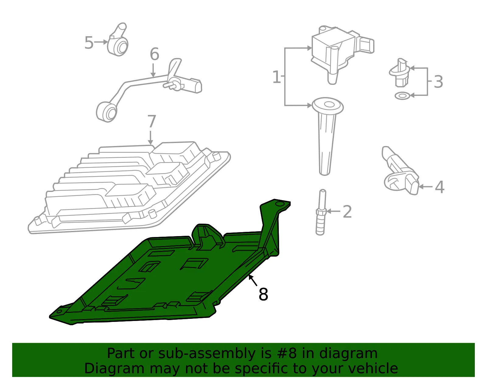 Engine Control Module Bracket - GM (84407923)