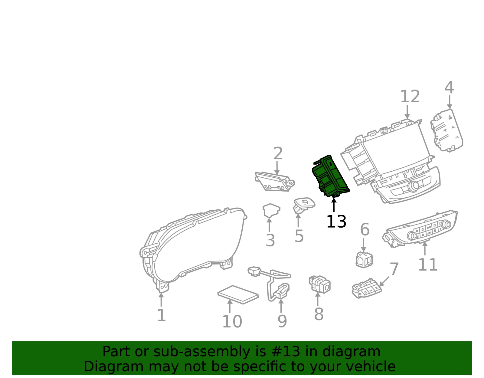 Stab Control Switch - GM (84428548)