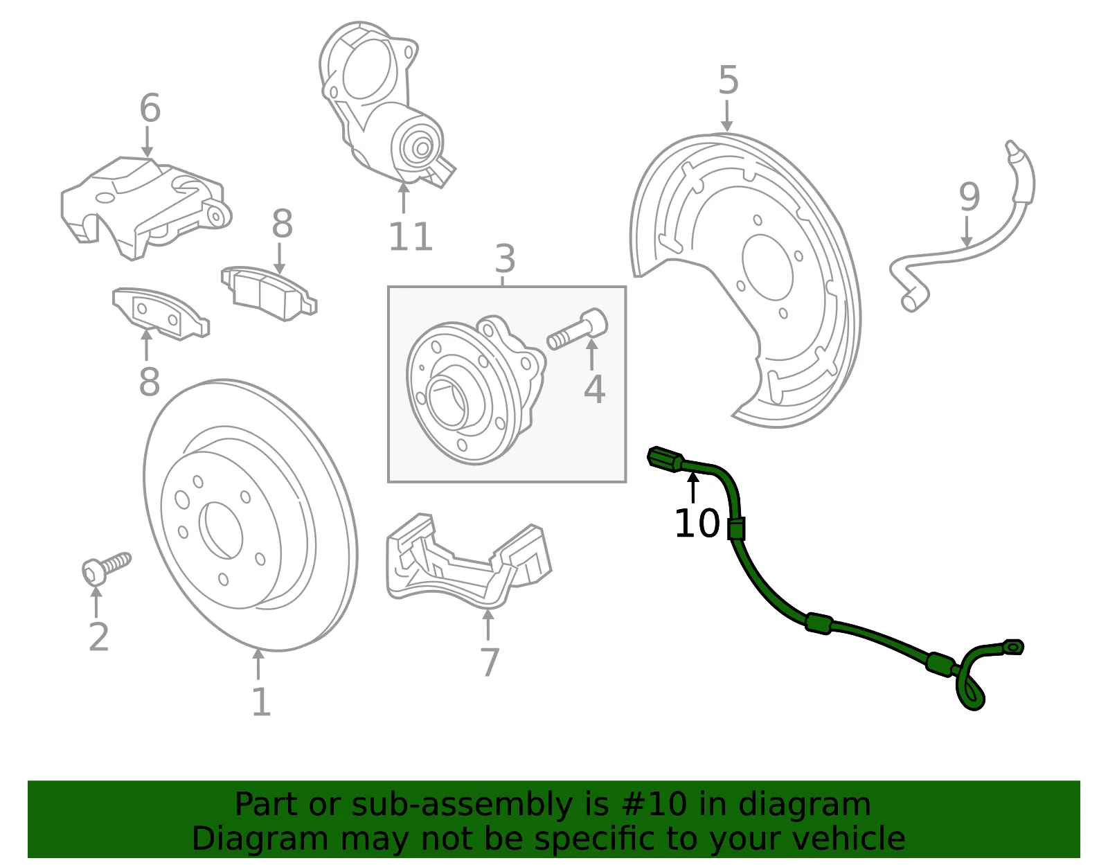 ABS Sensor - GM (84449197)