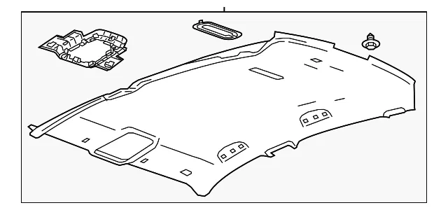Light Titanium Headlining Trim Panel - GM (84450007)