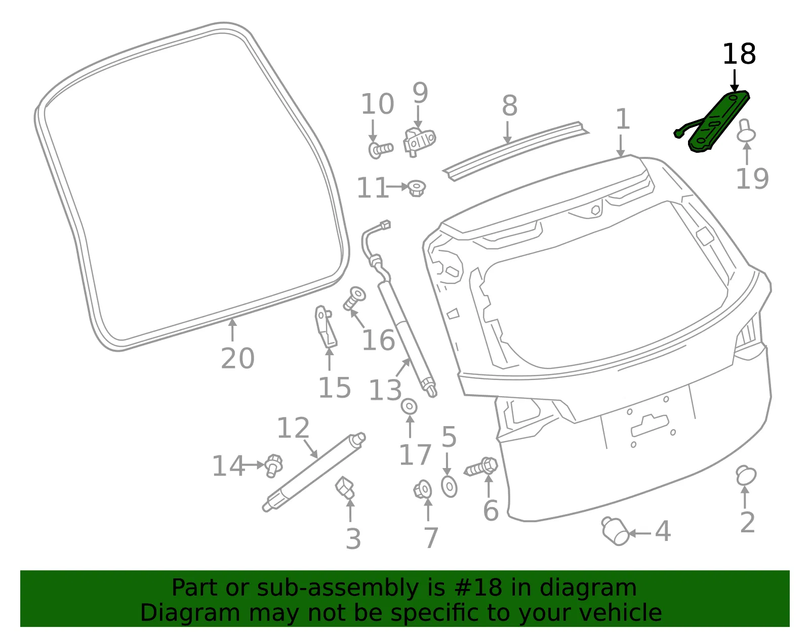 Sensor - Passenger Side (RH) - GM (84452421)