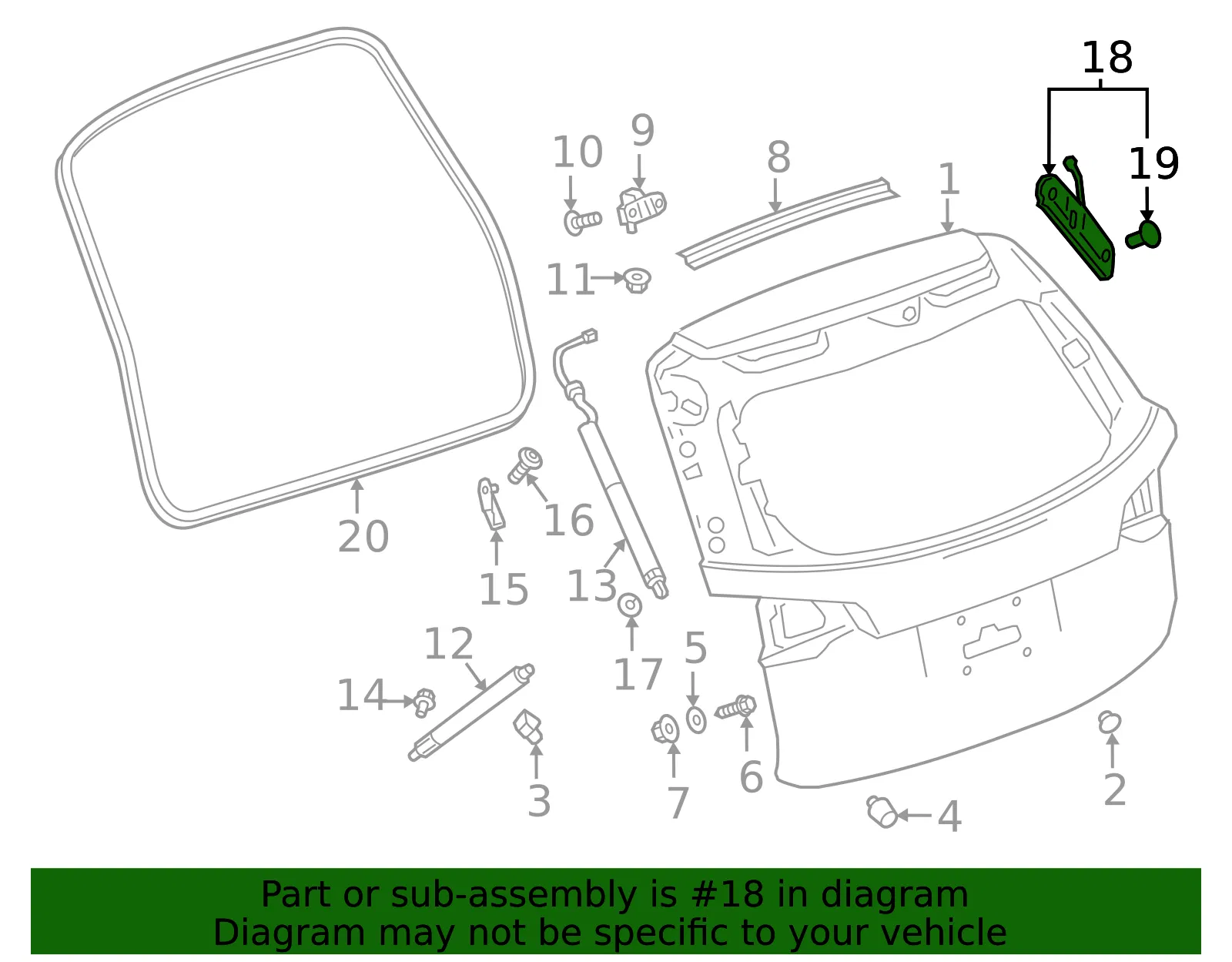Sensor - Driver's Side (LH) - GM (84452422)