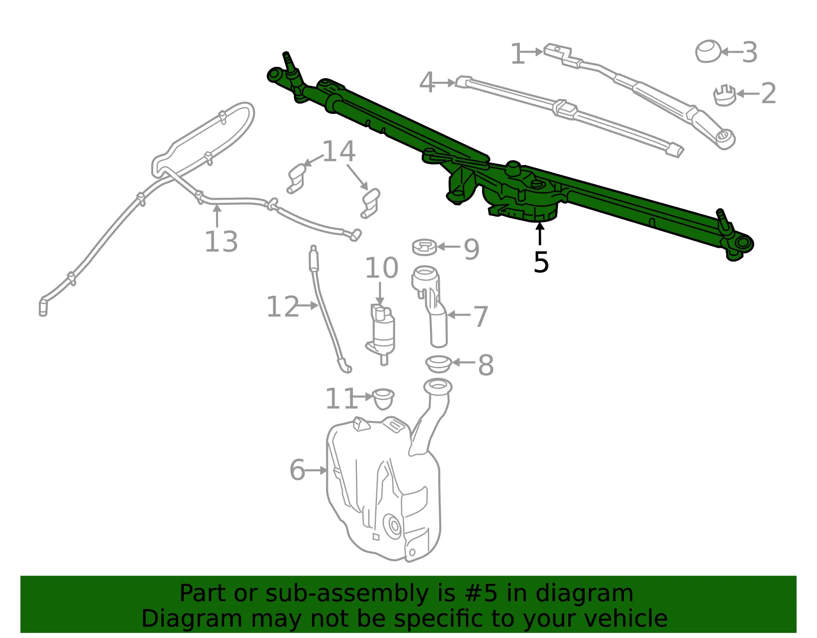 Windshield Wiper System Module - GM (84456254)