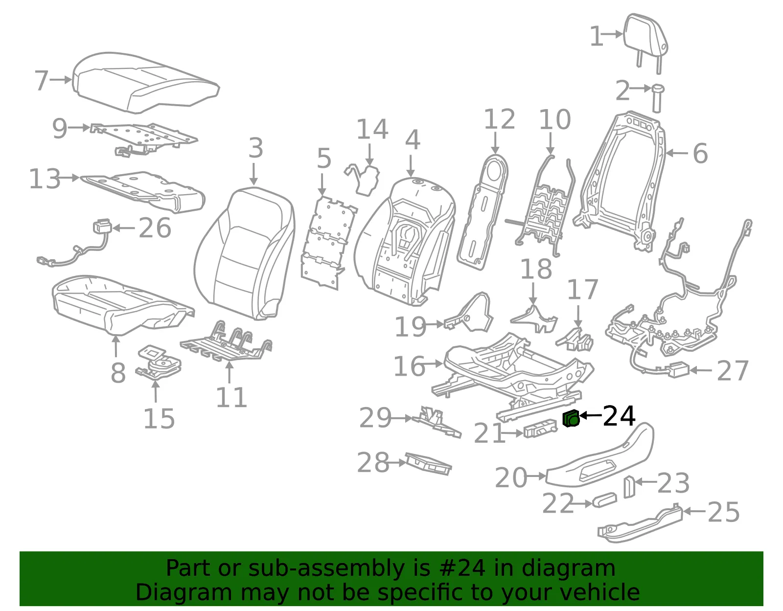 Lumbar Switch - GM (84472906)