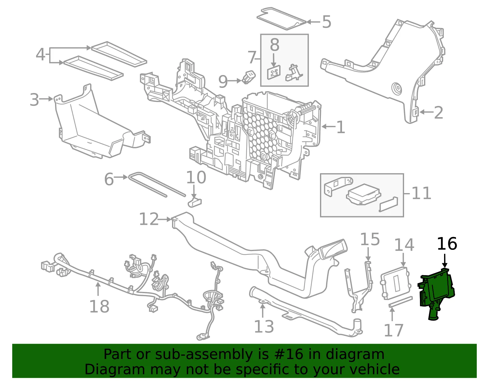 Module Rear Bracket - GM (84499435)