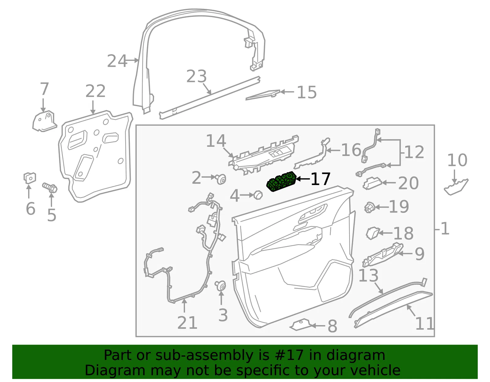 Window Switch - GM (84512468)